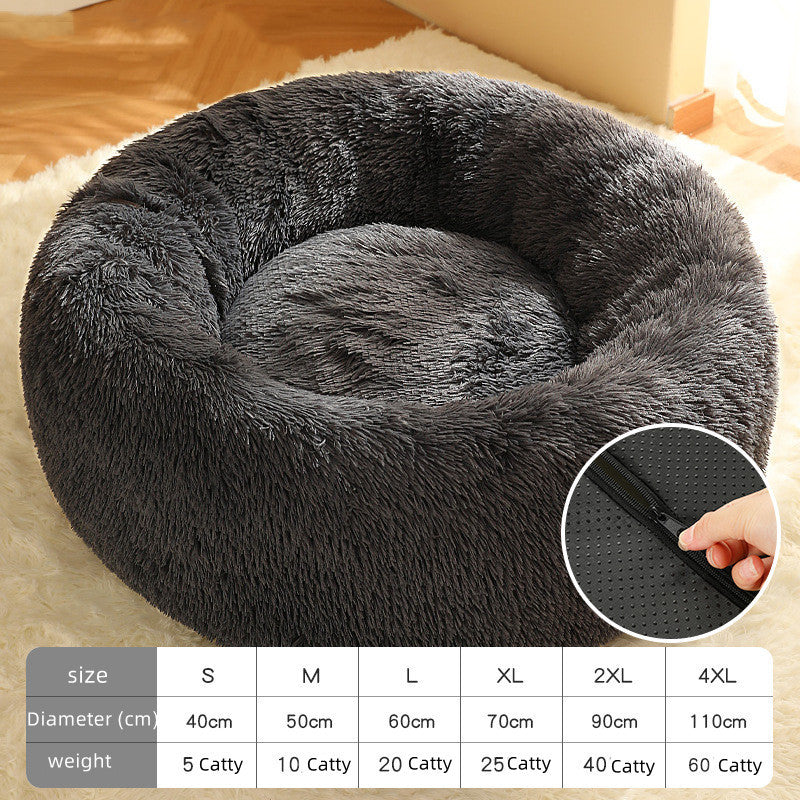 Cuccia Ciambella Coccolosa per Cani e Gatti