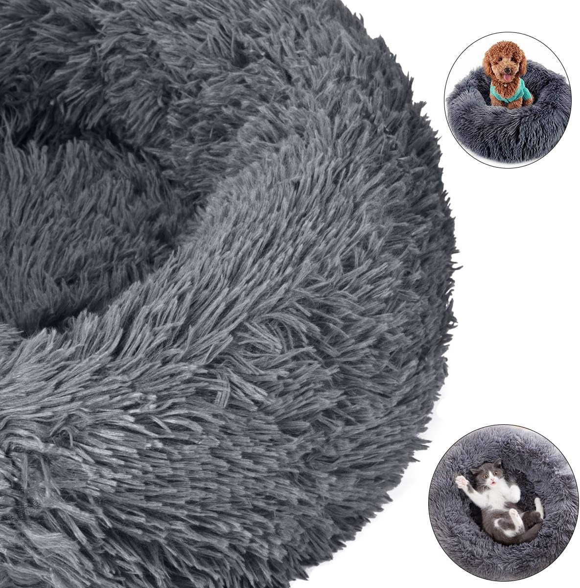 Cuccia Ciambella Coccolosa per Cani e Gatti