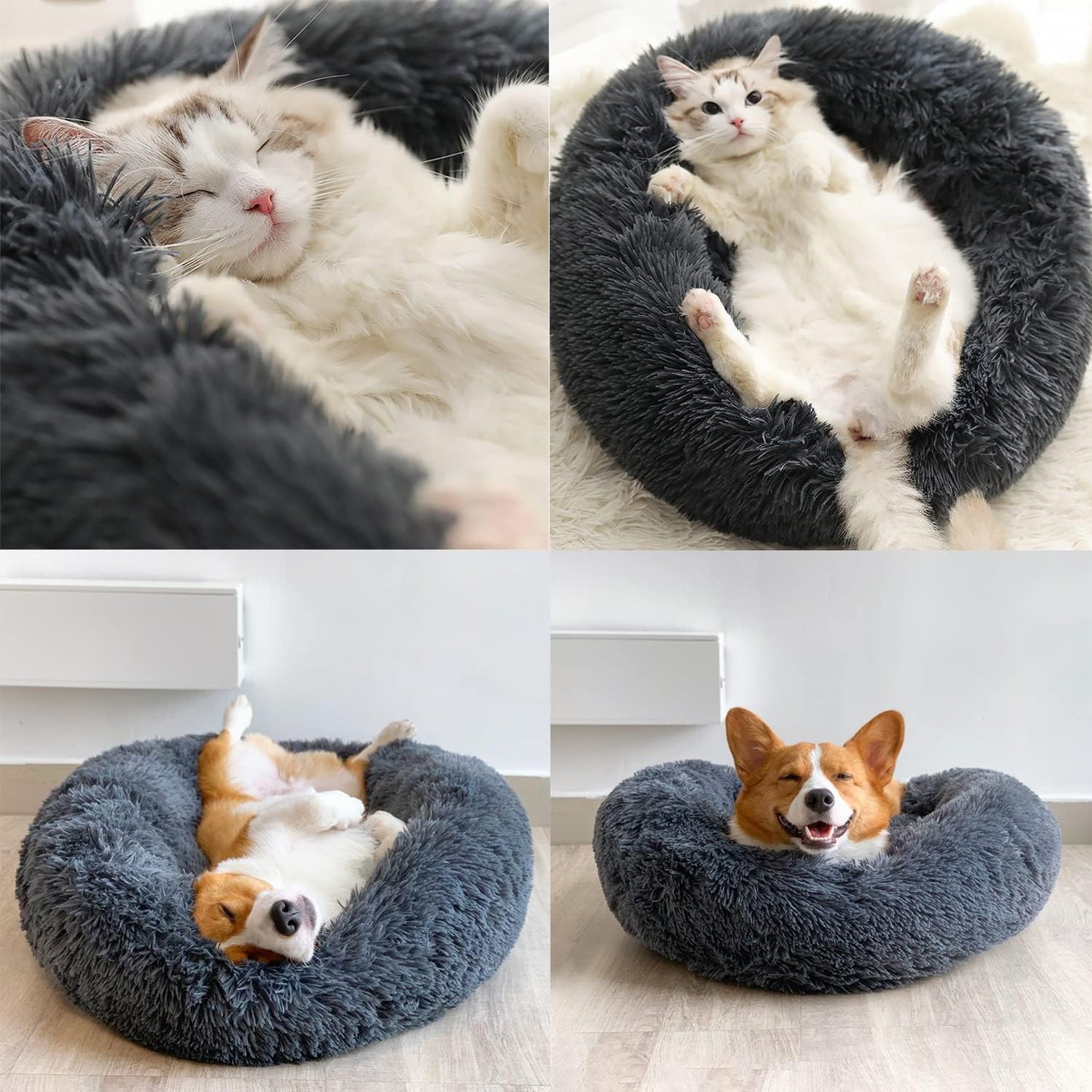Cuccia Ciambella Coccolosa per Cani e Gatti